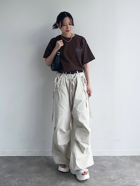 「アイテム（トップス）」を使った、maoさん（レディース・153cm）の夏コーディネート