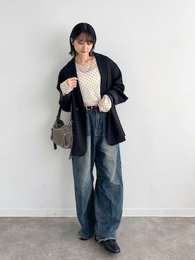 「JUMELLE（ジュメロ）のアイテム」を使った、maoさん（レディース・153cm）の春コーディネート