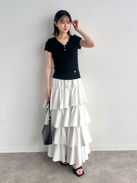 「3coins（3coins）のアイテム」を使った、maoさん（レディース・153cm）の夏コーディネート