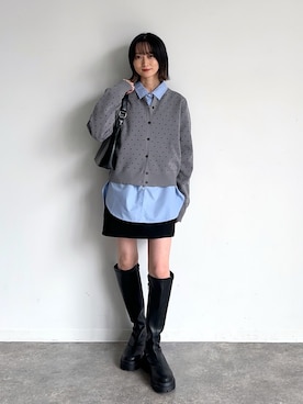 「Heather（ヘザー）のアイテム」を使った、maoさん（レディース・153cm）の冬コーディネート