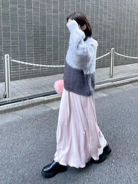 「PURE BRIGHT（ピュアブライト）のアイテム」を使った、maoさん（レディース・152cm）の冬コーディネート