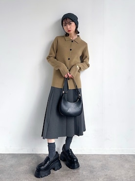 「EMODA（エモダ）のアイテム」を使った、maoさん（レディース・153cm）の秋コーディネート