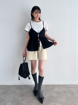 「ammy.（エイミードット）のアイテム」を使った、maoさん（レディース・153cm）の春コーディネート