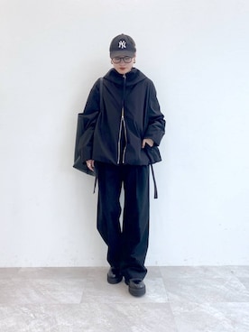 「STERNBERG（スタンバーグ）のアイテム（ブルゾン）」を使った、Sakinaさん（レディース・162cm）の冬コーディネート