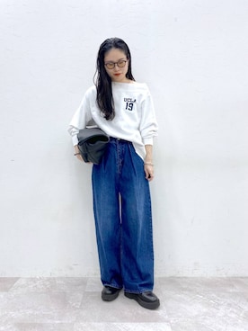 「STERNBERG（スタンバーグ）のアイテム」を使った、Sakinaさん（レディース・162cm）の冬コーディネート