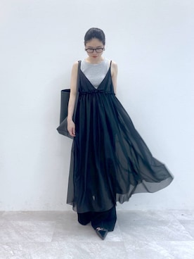 「STERNBERG（スタンバーグ）のアイテム（ワンピース/ドレス）」を使った、Sakinaさん（レディース・162cm）の夏コーディネート