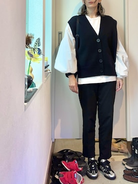 ENFOLDのベストを使った人気ファッションコーディネート - WEAR