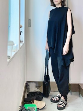「ENFOLD（エンフォルド）のアイテム」を使った、haruさん（レディース・163cm）の夏コーディネート