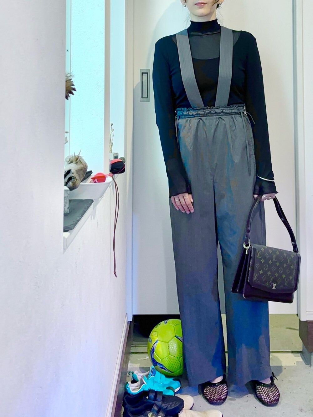 6（ロク）の「＜6(ROKU)＞NYLON TULLE TURTLE NECK 23SS