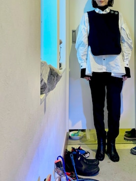 「ENFOLD（エンフォルド）のアイテム」を使った、haruさん（レディース・163cm）の冬コーディネート