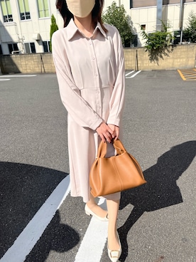 「CLEA（クレア）のアイテム（ワンピース/ドレス）」を使った、사야카さん（レディース・154cm）の秋コーディネート
