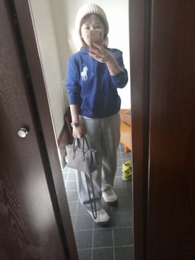 「アイテム（ニットキャップ/ビーニー）」を使った、ゆみこさん（レディース・149cm）の秋コーディネート