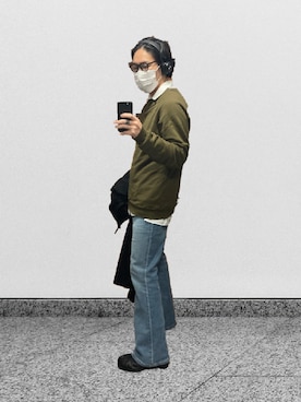 「DRIES VAN NOTEN（ドリスヴァンノッテン）のアイテム（スウェット）」を使った、ぱぐ さん（メンズ・174cm）の春コーディネート