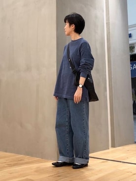 「アイテム（アナログ腕時計）」を使った、よねむらあやさん（レディース・150cm）の夏コーディネート
