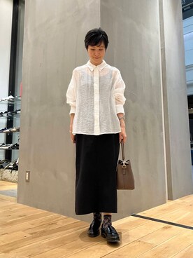 「MARCOBIANCHINI」｜よねむらあやさん（レディース・150cm）の夏コーディネート