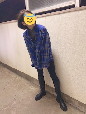 「ブーツイン」｜ちゃんさん（レディース・158cm・20代）の冬コーディネート