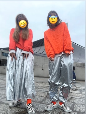 「COMME CA ISM（コムサイズム）のアイテム」を使った、ちゃんさん（レディース・158cm）の冬コーディネート