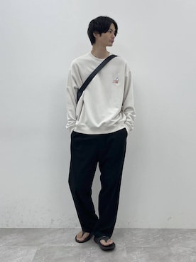 「アイテム（スウェット）」を使った、たかひろさん（メンズ・179cm・30代）の夏コーディネート