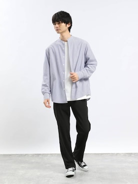 「テーパードパンツ」｜たかひろさん（メンズ・179cm・30代）の冬コーディネート