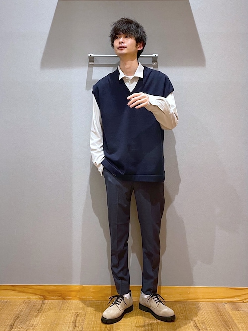 たかひろ Global Work マークイズみなとみらい Global Workのベストを使ったコーディネート Wear