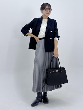 「チェック柄」｜wanchanさん（レディース・160cm）の秋コーディネート