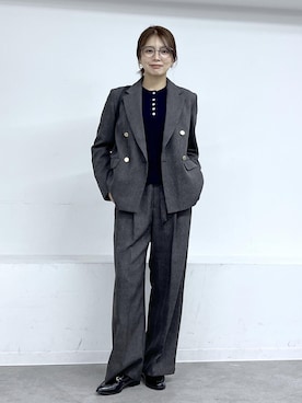 「ROPE' PICNIC（ロペピクニック）のアイテム（その他パンツ）」を使った、wanchanさん（レディース・160cm）の秋コーディネート