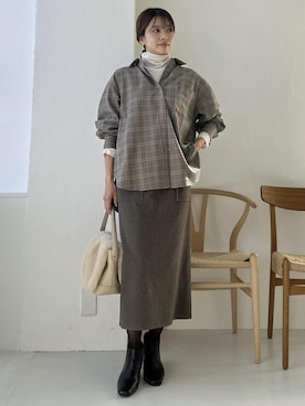 wanchanさん（レディース・160cm）の冬コーディネート