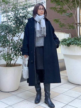 「ROPE' PICNIC（ロペピクニック）のアイテム（その他アウター）」を使った、wanchanさん（レディース・160cm）の冬コーディネート