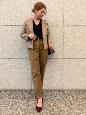 「アイテム（その他）」を使った、wanchanさん（レディース・160cm・30代）の秋コーディネート