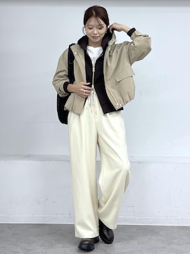 「ROPE' PICNIC（ロペピクニック）のアイテム（その他パンツ）」を使った、wanchanさん（レディース・160cm）の秋コーディネート