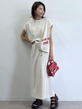 「厚底」｜「アイテム（財布/小物）」を使った、wanchanさん（レディース・160cm）の夏コーディネート