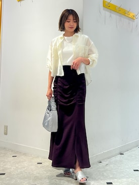 「マキシ」｜「アイテム（サンダル）」を使った、wanchanさん（レディース・160cm）の夏コーディネート