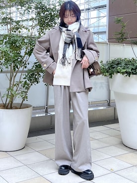 「VIS（ビス）のアイテム（トップス）」を使った、wanchanさん（レディース・160cm）の冬コーディネート