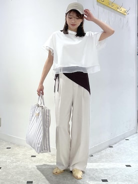 「VIS（ビス）のアイテム」を使った、wanchanさん（レディース・160cm）の春コーディネート