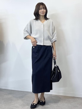 「スフレニット」｜wanchanさん（レディース・160cm）の秋コーディネート