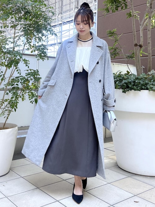 セール】JAPAN FABRIC スタンドカラーロングコート/一部WEB限定カラー