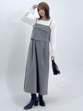 「フレアスリーブ」｜wanchanさん（レディース・160cm）の秋コーディネート