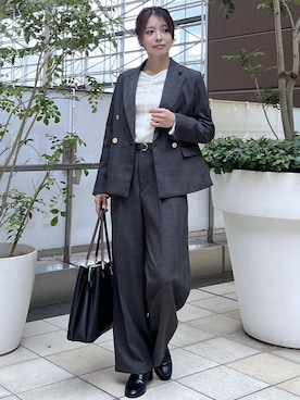 「ROPE' PICNIC（ロペピクニック）のアイテム（その他パンツ）」を使った、wanchanさん（レディース・160cm）の秋コーディネート