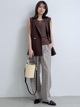 「ROPE' PICNIC（ロペピクニック）のアイテム」を使った、wanchanさん（レディース・160cm）の春コーディネート