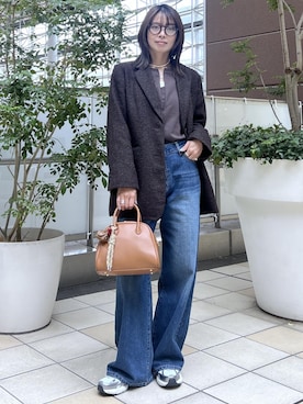 「アイテム（キーホルダー）」を使った、wanchanさん（レディース・160cm）の秋コーディネート