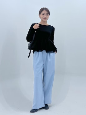 「ROPE' PICNIC（ロペピクニック）のアイテム（その他パンツ）」を使った、wanchanさん（レディース・160cm）の秋コーディネート