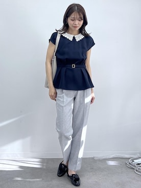 「TEMPERATE(テンパレイト)のアイテム」を使った、wanchanさん(レディース・160cm)の春コーディネート