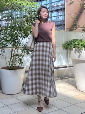 「ROPE' PICNIC（ロペピクニック）のアイテム」を使った、wanchanさん（レディース・160cm）の夏コーディネート