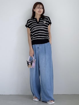 wanchanさん(レディース・160cm)の夏コーディネート