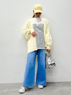 「ロンＴ」｜wanchanさん（レディース・160cm）の冬コーディネート