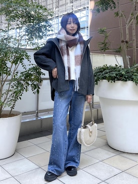 「Juze（ジュゼ）のアイテム」を使った、wanchanさん（レディース・160cm）の冬コーディネート