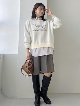 wanchanさん（レディース・160cm）の冬コーディネート