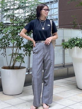 「アイテム（サンダル、ゴールド系）」を使った、wanchanさん（レディース・160cm）の夏コーディネート