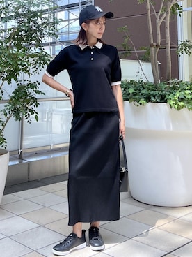 「リブスカート」｜wanchanさん（レディース・160cm）の秋コーディネート