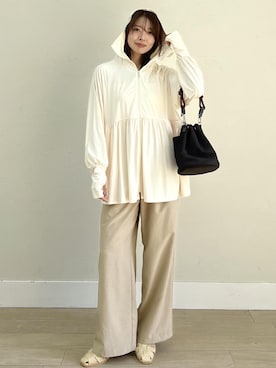 「ROPE' PICNIC（ロペピクニック）のアイテム」を使った、wanchanさん（レディース・160cm）の春コーディネート